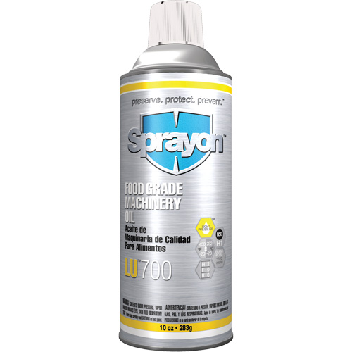 Huile &agrave; machine de cat&eacute;gorie alimentaire LU700, 10 oz, Canette a&eacute;rosol Air Extreme Inc.