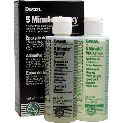 5-Minute Adhesive, 444 ml, Bottle, Two-Part, Clear Air Extreme Inc.