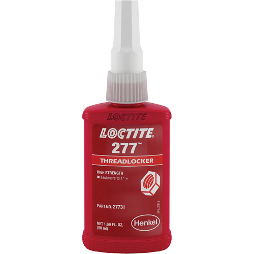 Threadlocker 277 Large Threads, Red, High, 50 ml, Bottle Air Extreme Inc.