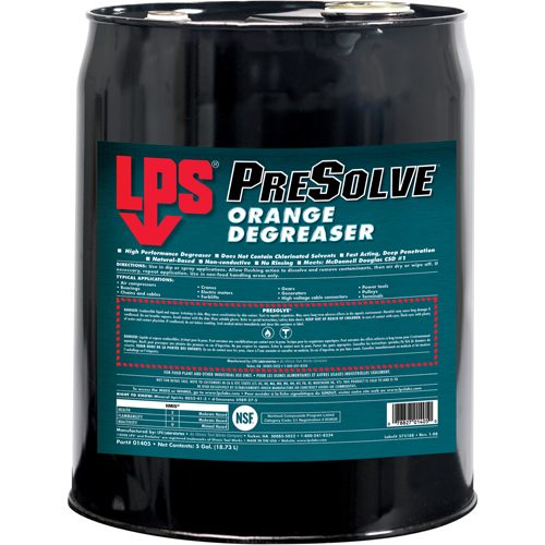 D&eacute;graissant orange PreSolve, Seau Air Extreme Inc.