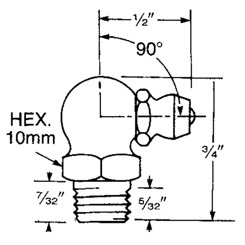Fitting, 8 mm Thread Air Extreme Inc.