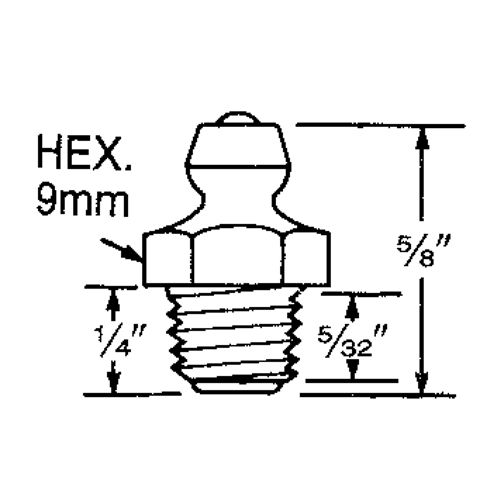 Fitting, 8 mm Thread Air Extreme Inc.