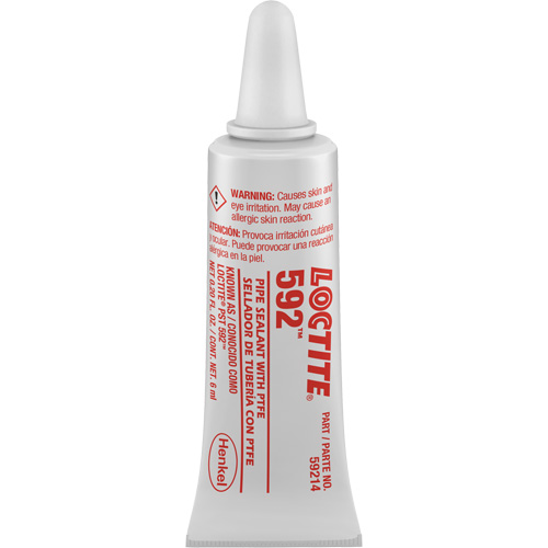 P&acirc;te d'&eacute;tanch&eacute;it&eacute; pour raccords filet&eacute;s &agrave; durcissement lent 592 PST, Tube, 6 ml, -54° C - 204° C/-65° F - 400° F Air Extreme Inc.