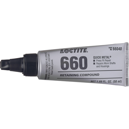 Quick Metal 660 Press Fit Repair Retaining Compound, 50 ml, Tube, Silver Air Extreme Inc.