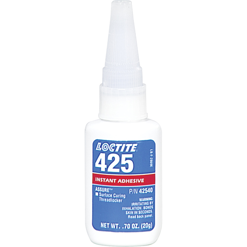 Assure 425 Surface Curing Threadlocker, Blue, Medium, 20 g, Bottle Air Extreme Inc.
