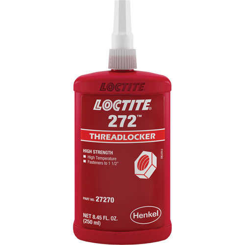 Threadlocker 272 High Temperature, Red, High, 250 ml, Bottle Air Extreme Inc.