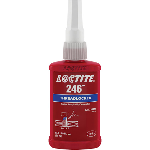 246 High Temperature Threadlocker, Blue, Medium, 50 ml, Bottle Air Extreme Inc.
