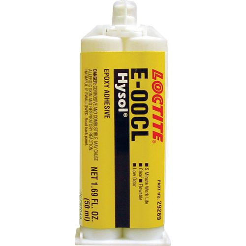 Hysol E-00CL Epoxy, Two-Part, Dual Cartridge, 97 g., Clear Air Extreme Inc.