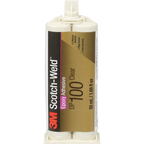 Adh&eacute;sif Scotch-Weld, 1,7 liq. oz., Cartouche double, Deux composants, Transparent Air Extreme Inc.