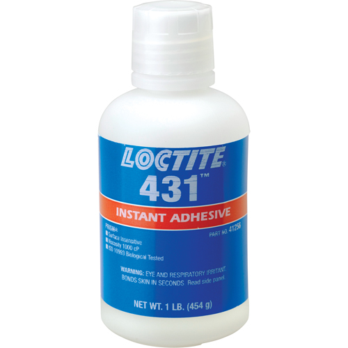 431 Surface Insensitive Instant Adhesive, Clear, Bottle, 454 g Air Extreme Inc.