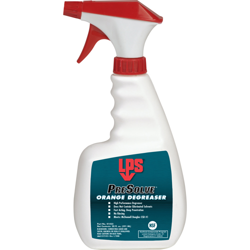 D&eacute;graissant orange PreSolve, Bouteille &agrave; g&acirc;chette Air Extreme Inc.