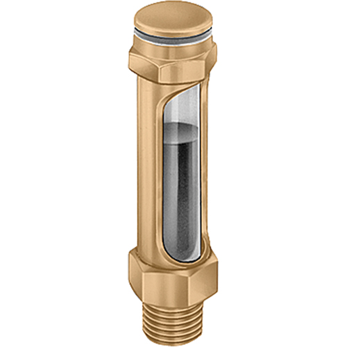 Brass Liquid Level Gauges - Straight, Threaded, 14-1/4" L, 225°F (107.22° C) Air Extreme Inc.