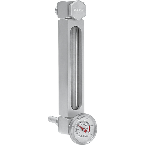 Aluminum Liquid Level Gauge, Threaded, 7" L, 205°F (96.11° C) Air Extreme Inc.