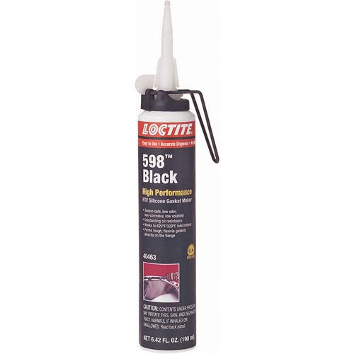598 High Performance RTV Silicone Gasket Maker, Cartridge, Black Air Extreme Inc.