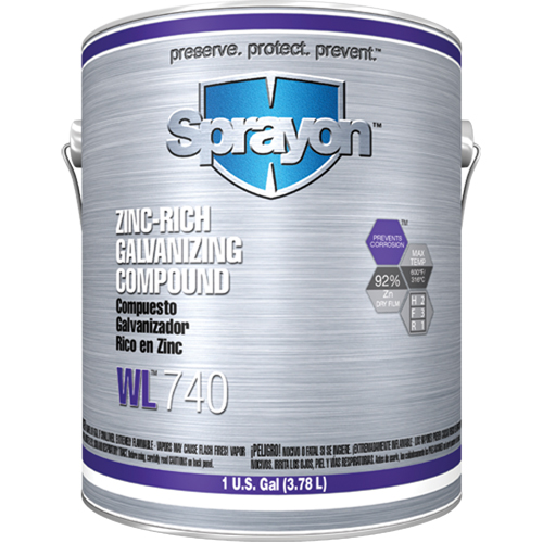 WL740 Zinc-Rich Galvanizing Compound, Gallon Air Extreme Inc.