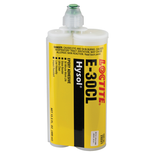 E-30CL Glass Bonder Structural Adhesive, 200 ml, Dual Cartridge, Two-Part, Ultra Clear Air Extreme Inc.