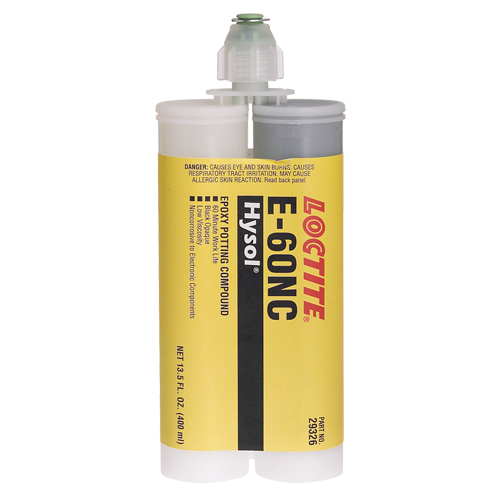 E-60NC Electrically Non-Corrosive Structural Adhesives, 400 ml, Dual Cartridge, Two-Part, Black Air Extreme Inc.