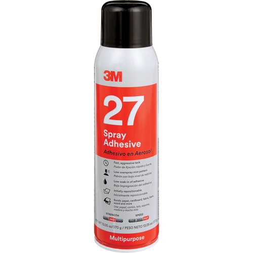 27 Multi-Purpose Spray Adhesive, Clear, Aerosol Can Air Extreme Inc.