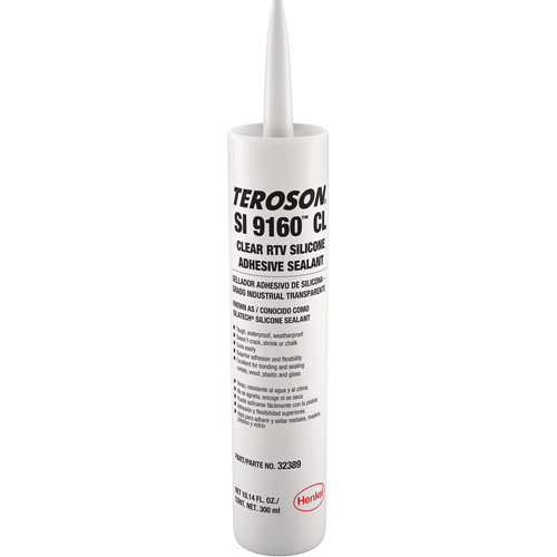 Teroson&reg; SI 9160 Silicone Sealant, Cartridge, Clear Air Extreme Inc.