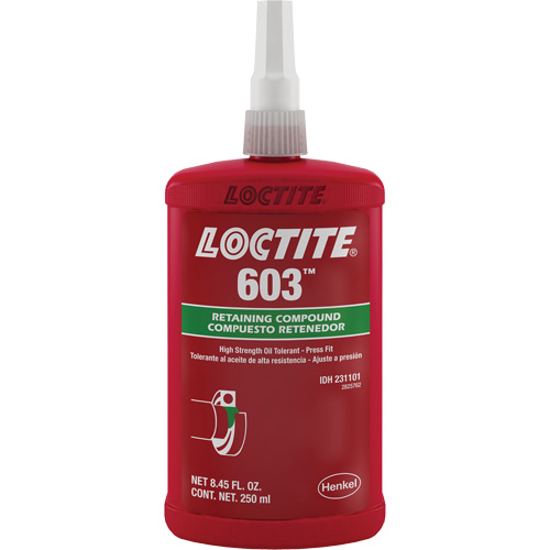 Loctite&reg; 603 Retaining Compound, 250 ml, Bottle, Green Air Extreme Inc.
