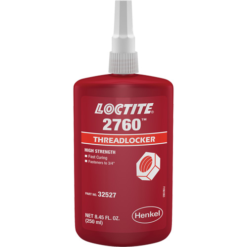2760 Threadlocker, Red, High, 250 ml, Bottle Air Extreme Inc.