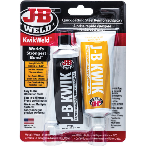 Colle &eacute;poxyde KwikWeld, Deux composants, Tube, 10 oz, Gris Air Extreme Inc.