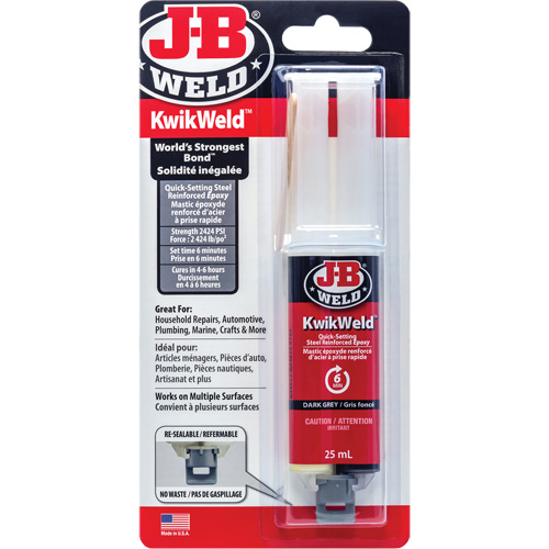 Adh&eacute;sif KwikWeld, 25 ml, Seringue, Deux composants, Gris Air Extreme Inc.