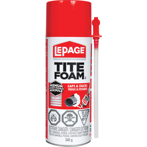 Titefoam Gaps & Cracks Insulating Foam Sealant, Aerosol Can, White Air Extreme Inc.
