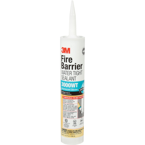 Fire Barrier Sealant 3000 WT, 10.1 oz., Cartridge, Grey Air Extreme Inc.