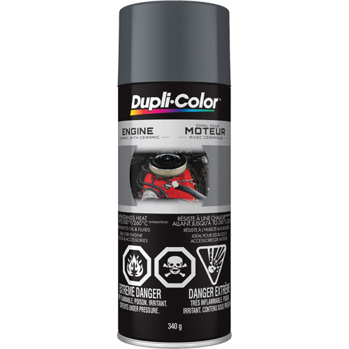 Engine Enamel Paint with Ceramic, Cast Iron Grey, High-Gloss, 12 oz., Aerosol Can Air Extreme Inc.
