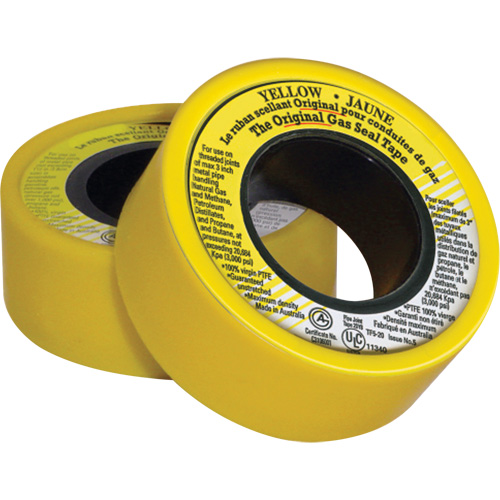 Ruban d'&eacute;tanch&eacute;it&eacute; pour filet en PTFE, 236" lo x 3/4" la, Jaune Air Extreme Inc.