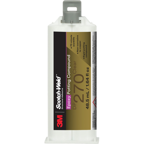 Mat&eacute;riau d'enrobement &eacute;poxyde Scotch-Weld, 1,7 liq. oz./48,5 ml, Cartouche double, Deux composants, Transparent Air Extreme Inc.
