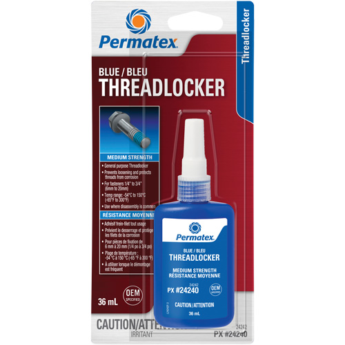 Threadlocker, Blue, Medium, 36 ml, Bottle Air Extreme Inc.