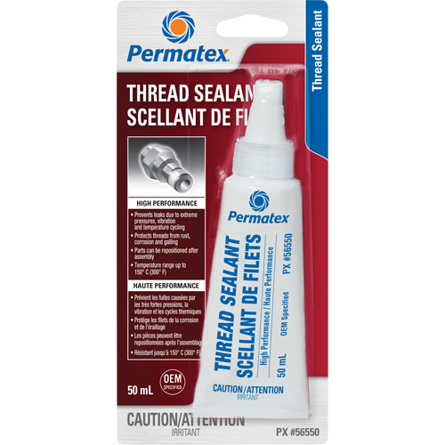 Scellant pour filetage haute performances, Tube, 50 ml, -54° C - 149° C/-65° F - 300° F Air Extreme Inc.