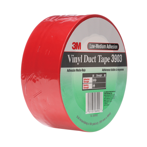 Rubans adh&eacute;sifs en vinyle 3903, 48 mm (2") la x 46 m (151') lo, 6,5 mils, Rouge Air Extreme Inc.