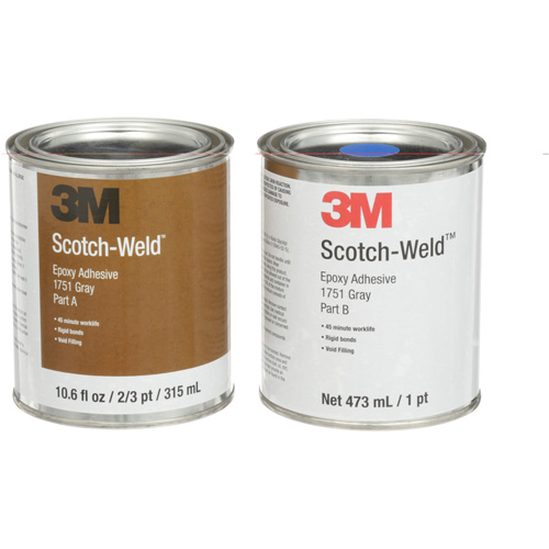 Scotch-Weld Adhesive, 16 fl. Oz., Tube, Two-Part, Grey Air Extreme Inc.