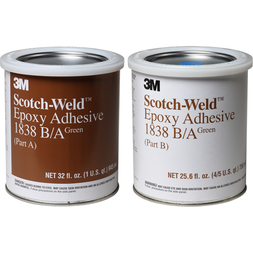 Scotch-Weld Adhesive, 32 fl. oz., Pail, Two-Part, Green Air Extreme Inc.