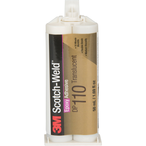 Scotch-Weld Adhesive, 1.64 fl. oz., Dual Cartridge, Two-Part, Clear Air Extreme Inc.