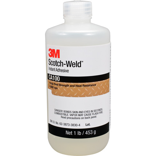 Scotch-Weld Instant Adhesive CA100, Off-White, Bottle, 1 lbs. Air Extreme Inc.