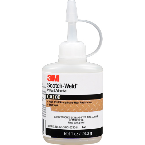 Scotch-Weld Instant Adhesive CA100, Off-White, Bottle, 1 oz. Air Extreme Inc.