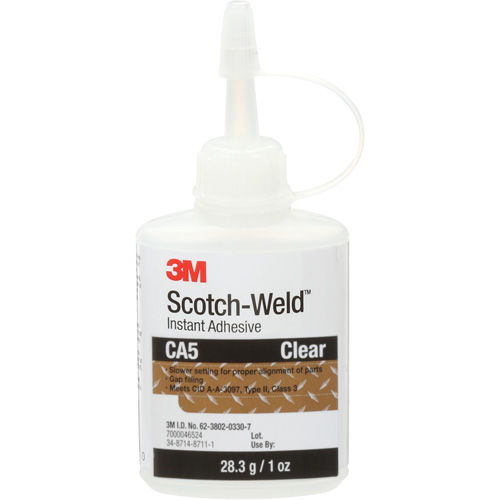 Scotch-Weld Instant Adhesive CA5, Clear, Bottle, 1 oz. Air Extreme Inc.