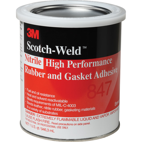 Scotch-Weld High-Performance Rubber & Gasket Adhesive, Gallon, Brown Air Extreme Inc.