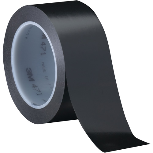 471 Vinyl Tape, 76 mm (3") W x 32.9 m (108') L, 5.2 mils, Black Air Extreme Inc.