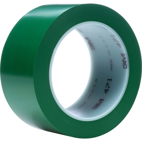 471 Vinyl Tape, 12 mm (1/2") W x 32.9 m (108') L, 5.3 mils, Green Air Extreme Inc.