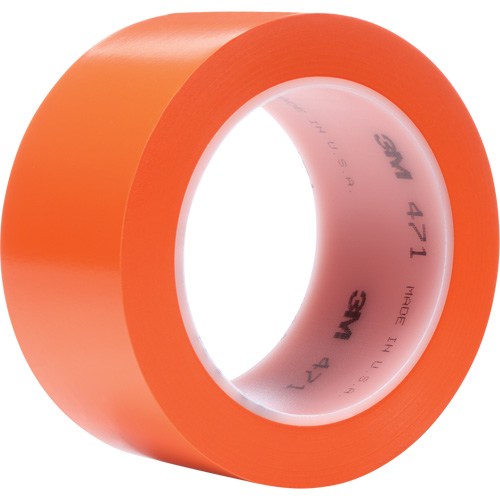 471 Vinyl Tape, 50.8 mm (2") W x 32.9 m (108') L, 5.2 mils, Orange Air Extreme Inc.