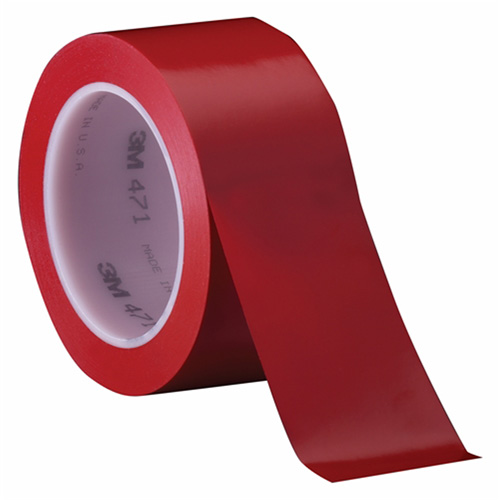 471 Vinyl Tape, 6 mm (1/4") W x 32.9 m (108') L, 5.2 mils, Red Air Extreme Inc.