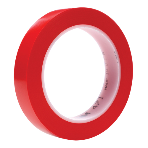 Ruban en vinyle 471, 19 mm (3/4") la x 32,9 m (108') lo, 5,3 mils, Rouge Air Extreme Inc.