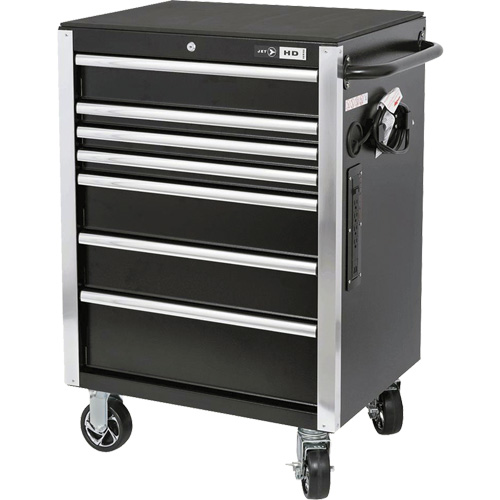 HDRC2807 HD Series Roller Cabinet, 7 Drawers, 27-4/5" W x 21-27/50" D x 40-31/100" H, Black Air Extreme Inc.