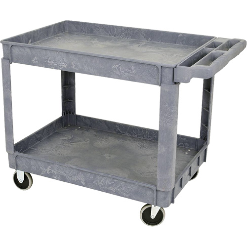 JPTC-3624 Chariot d'atelier robuste en polypropyl&egrave;ne, 2 niveaux, 46" la x 25-1/2" p x 33-1/4" h, 500 lb Cap Air Extreme Inc.