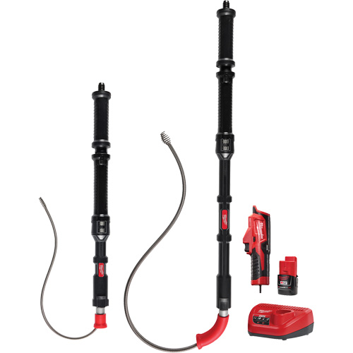 M12 Trapsnake 2-Tool Combo Urinal Auger Kit, Powered, Bulb, 4'/6' Cable Length, 1/2"/3/8" Cable Diameter Air Extreme Inc.